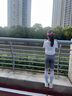 優(yōu)優(yōu)1點（Yoyo one）兒童運動套裝夏季女孩騎行女童跑步七分褲瑜伽服大童速干衣健身夏 18942白色+1790灰色【套裝】 150 150cm 曬單實拍圖