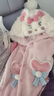 果殼（Gukoo）情侶睡衣女秋冬新款卡通珊瑚絨加厚男士家居服冬睡衣套裝D 瑪麗貓女套 M 曬單實拍圖