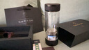 茶之戀新款至臻版茶水分離杯禮品雙層杯子過(guò)濾男女式車(chē)載隨手玻璃杯 皮紋黑 曬單實(shí)拍圖
