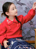 巴拉巴拉童裝女童毛衣兒童寶寶國風(fēng)新中式針織衫秋冬純棉繡花毛衫 曬單實(shí)拍圖