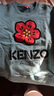 高田賢三（KENZO）奢侈品男裝秋冬新款男士小紅花字母logo衛(wèi)衣禮物 11568 藍色 2XL 曬單實拍圖