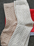 貓人厚襪子女秋冬季中筒襪加絨加厚麻花無(wú)骨襪抗菌保暖白色女士長(cháng)筒襪 【奶白+米+淺咖+深咖】 4雙 均碼 （建議35-38碼） 曬單實(shí)拍圖