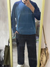 馬登工裝 美式休閑撞色長(zhǎng)袖T恤男秋季網(wǎng)眼透氣運(yùn)動(dòng)套頭上衣打底衫 藍(lán)色 L 曬單實(shí)拍圖