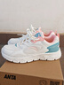 安踏女鞋運動(dòng)鞋春夏新款網(wǎng)面鞋輕質(zhì)透氣跑步鞋輕便防滑休閑鞋媽媽鞋子 【熱銷(xiāo)皮面防潑水】白/蟹殼青/粉-1 38 曬單實(shí)拍圖