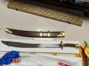 古羽雞翅木陳式太極軟刀龍泉市銅裝武術(shù)刀寶刀不銹鋼太極刀單刀未開(kāi)刃 不銹鋼硬刀 28寸 曬單實(shí)拍圖