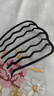 CUQI懶人盤發(fā)簪u型盤發(fā)神器四齒插梳夾丸子頭插發(fā)梳發(fā)夾氣質(zhì)新中式女 黑色氣質(zhì)七齒梳盤發(fā)器隱形不傷發(fā) 1個 曬單實拍圖