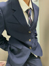 木村叔木村叔dk日系制服西裝外套男士春季中長(zhǎng)款西服紺色西服男西服套裝 紺色西服套裝（褲子+西服）MCS S 曬單實(shí)拍圖