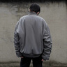 NYING美式廓形飛行夾克棉服男款冬季夾棉加厚外套復(fù)古短款cleanfit棉衣 灰色 XL (125-145斤) 曬單實(shí)拍圖