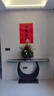 塑造者意式輕奢巖板玄關(guān)臺半圓玄關(guān)柜現(xiàn)代簡約靠墻入戶巖板玄關(guān)桌端景臺 其他顏色尺寸定制聯(lián)系客服 150長*30寬*80高 曬單實拍圖