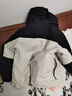 探路者（TOREAD）【冰川Classic】沖鋒衣三合一套羽絨服戶(hù)外徒步登山秋冬保暖外套 極地白黑色-TAWWBM90706 L 曬單實(shí)拍圖