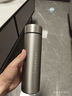 哈爾斯（HAERS）保溫杯男女智能測溫316不銹鋼水杯高檔定制刻字泡茶杯 鋼本色 500ml 【智能顯溫】 曬單實(shí)拍圖