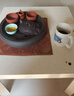 陶舍軒宜興紫砂壺 龍血砂料 正宗純手工制作 功夫茶具茶壺 泡茶壺 水扁（龍血砂） 130ml 曬單實拍圖