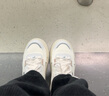 FILA FUSION斐樂(lè )潮牌女鞋BANK II專(zhuān)業(yè)滑板鞋新款運動(dòng)鞋板鞋 奶白/雨霧灰-GN 37.5 曬單實(shí)拍圖