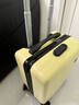 14寸16小型行李箱拉桿箱20X30X40春秋登機箱旅行箱密碼鎖結實(shí)耐用 鵝黃色（蛋糕款） 14英寸 較小標準內襯+2節鐵拉桿 曬單實(shí)拍圖
