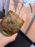 VIANASA'S江戶切子七星連珠藍雛菊個性威士忌洋酒杯手工套色水晶杯 琥珀綠七星連珠(禮盒裝) 280ml 1只 曬單實拍圖