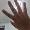 夢金園 七夕禮物足金戒指麥穗編織食指戒生日禮物女 送老婆 曬單實(shí)拍圖