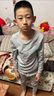恒源祥兒童內衣套裝純棉男童青少年秋衣秋褲 男孩中大童學(xué)生全棉睡衣家居服 布魯灰150 曬單實(shí)拍圖