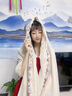VINEY披肩女2025新款春秋民族風(fēng)旅游防曬巾旅行薄款絲巾空調(diào)外搭護(hù)肩 米色-高端禮盒裝 曬單實(shí)拍圖
