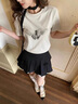 麓格立百褶裙女春夏短裙jk制服小裙子學(xué)院風(fēng)高腰防走光a字遮胯百搭短裙 百褶裙L【105-120斤】 曬單實拍圖