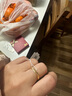 周六福七夕禮物  黃金戒指女款碎碎冰足金閃耀車花女戒光夢 計(jì)價(jià) 19號-4.51g 曬單實(shí)拍圖