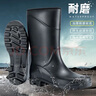 雨牧德系雨鞋男防滑耐磨水鞋工地膠鞋勞保中筒防水防蛇釣魚高筒雨靴 中筒 42 曬單實(shí)拍圖
