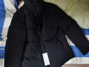 利郎官方羽絨服男短款冬季24新款立領(lǐng)防風(fēng)保暖白鴨絨面包服外套男 黑色（G4DRF2052Y） 2XL 180/96A 充絨量155g 曬單實(shí)拍圖