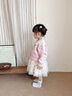 班喜迪女童連衣裙秋裝2025新款寶寶公主裙周歲禮服兒童開衫網(wǎng)紗裙子春秋 粉色 80 曬單實(shí)拍圖