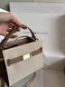 TOMMY HILFIGER25新款春夏女裝小眾休閑通勤金屬字母手提方包單肩斜挎包17406 淺卡其色0I1 OS 曬單實(shí)拍圖