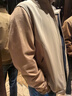 BMW STUDIO寶馬男裝秋冬季保暖潮流時(shí)尚百搭通勤拼接男士夾克外套 TOASTY BROWN L 曬單實(shí)拍圖