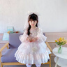 G.DUCKKIDS小黃鴨洛麗塔公主裙兒童連衣裙女童春秋季生日禮服裙網(wǎng)紗蓬蓬裙女 淺粉色+裙撐 100 尺碼2~3歲【90-100cm】cm 曬單實(shí)拍圖