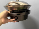 斯派德【真加厚】不銹鋼大號酒精爐酒精鍋家用火鍋干鍋湯鍋干鍋爐整套 【有蓋】干鍋+爐子 28cm 曬單實拍圖