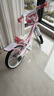優(yōu)貝（RoyalBaby）兒童自行車兒童單車小孩女童單車3-6-9歲腳踏車珍妮公主 EZ版-櫻花粉 18寸 曬單實拍圖