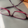 紅葉水晶真水晶老花眼鏡全框高清水晶老花鏡東海石頭鏡中老年人顯年輕 紫色鏡架 100度(建議45-49歲) 曬單實(shí)拍圖