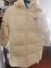 笛莎（DEESHA）童裝女童舒適三防羽絨服2024冬季新款小女孩甜美中長款連帽羽絨服 杏仁黃 140 曬單實拍圖