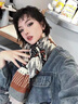 CHANEELR & KARITH圍巾冬季女2025新款美拉德兩用潮菱形披肩生日小眾禮物送女友老婆 焦糖 曬單實拍圖