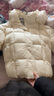 麥檬MM麥檬商場(chǎng)同款24冬新品90鴨絨米白溫柔寬松連帽羽絨服5FA280641Q 米白5FA280641Q S 曬單實(shí)拍圖