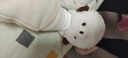 心楠冬季嬰兒保暖鞋男女寶寶加厚毛絨不易掉鞋新生鞋襪嬰幼兒棉鞋 珍珠白小熊（加厚加絨） 1雙 L碼【內(nèi)長13cm】 曬單實(shí)拍圖