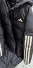 阿迪達斯（adidas）羽絨服男女 25春季新款情侶運動休閑服鴨絨長款防風(fēng)保暖連帽外套 黑色長款/鴨絨/絨子含量80% S 碼 曬單實拍圖