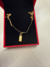 中國黃金（CHINA GOLD）小金條黃金吊墜女款足金暴富小金磚項鏈情人節(jié)生日禮物送女友老婆 【今/次日達(dá)】小金磚吊墜【配S925鏈】約0.3g 曬單實拍圖