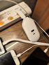Eary 便攜式手機充電器三合一快充電線多功能自帶插頭旅行充電頭usb多口type-c可伸收縮數(shù)據(jù)線平板同充 白色【自帶插頭/可伸縮充電線/擴充pd/usb口】 曬單實拍圖