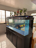 閩江（minjiang）魚(yú)缸水族箱免換水生態(tài)造景客廳玄關(guān)隔斷超白玻璃金魚(yú)缸觀賞魚(yú)魚(yú)缸 尊貴黑色（超白玻璃+雙層頂蓋+鋁合金框） 長(zhǎng)2.0米x寬60x高163cm（至尊款A(yù)W型） 曬單實(shí)拍圖