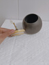 炫野陶瓷茶葉罐密封罐粗陶大小號(hào)家用儲(chǔ)物罐高檔存茶儲(chǔ)茶防潮罐子茶倉(cāng) 黑色斜口罐小號(hào) 400ml 1個(gè) 曬單實(shí)拍圖