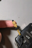 中國黃金（CHINA GOLD）足金手機掛墜情侶貔貅吊墜男女轉運珠車鎖鑰匙圈生日禮物 【京速達】貔貅掛墜【黑繩】 曬單實拍圖