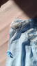 仕樂仕樂高彈性感蕾絲邊女內(nèi)褲三角褲衩薄款透氣本命年紅褲頭 天空藍(lán) 1條 2XL 曬單實拍圖