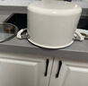 百暢316不銹鋼陶瓷湯鍋無涂層帶蒸籠家用電磁爐燃?xì)庠铍p耳蒸煮燉鍋 316L鋼陶瓷湯鍋 24cm 曬單實(shí)拍圖
