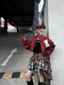 BJHG不計(jì)后果美式貼貼短款羽絨服男女款90白鴨絨冬季新款潮牌PU皮外套 莎醬紅 S 曬單實(shí)拍圖