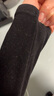 真維斯（JEANSWEST）德絨打底衫女裝秋冬季長袖t恤上衣服加絨保暖加厚內(nèi)搭半高領(lǐng)秋衣 黑色 純色 M 曬單實(shí)拍圖