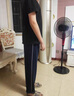 羅則校服褲子男春秋季夏季校褲小學初高中學生運動一條杠二道杠三條杠 藍色一條杠 夏季薄款 XL 曬單實拍圖