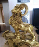 春錦秋鯉銅羊擺件黃銅三羊開(kāi)泰羊客廳領(lǐng)頭羊三陽(yáng)開(kāi)泰工藝品20號如意聚寶盆羊 曬單實(shí)拍圖