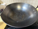 橋牌鐵鍋雙耳炒鍋家用鑄鐵鍋無(wú)涂層老式炒菜鍋中式生鐵鍋真不銹厚炒鍋 口徑40厘米雙耳圓底 曬單實(shí)拍圖